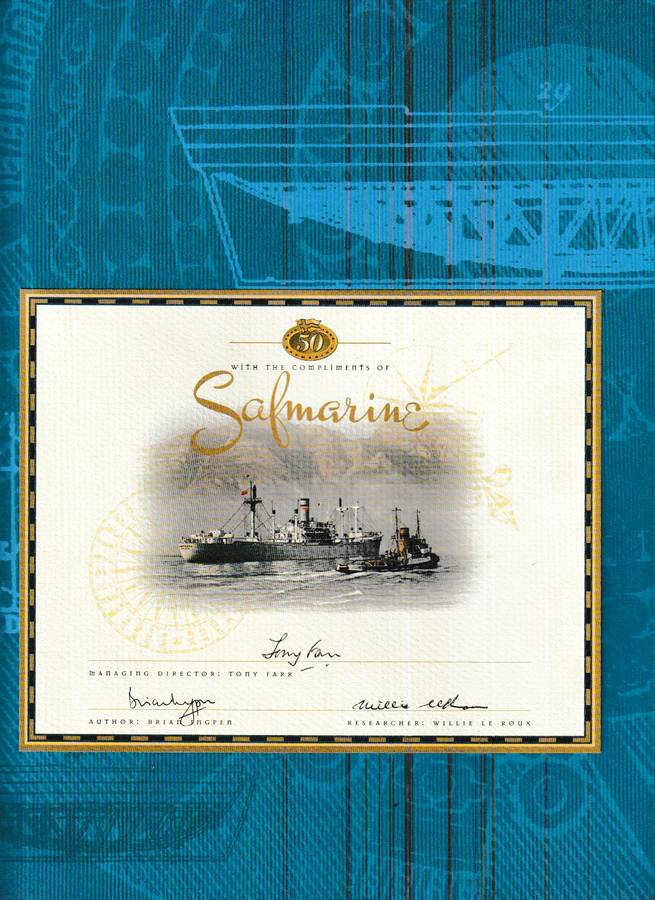 SAFMARINE 1946-1996 *SIGNED*