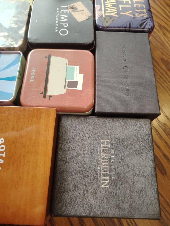 FOSSIL * TEMPO * MICHEL HERBALIN * ROTARY * 14  Watch Boxes