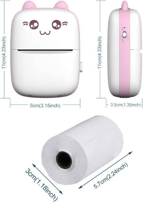 Mini Thermal Printer - BLUE