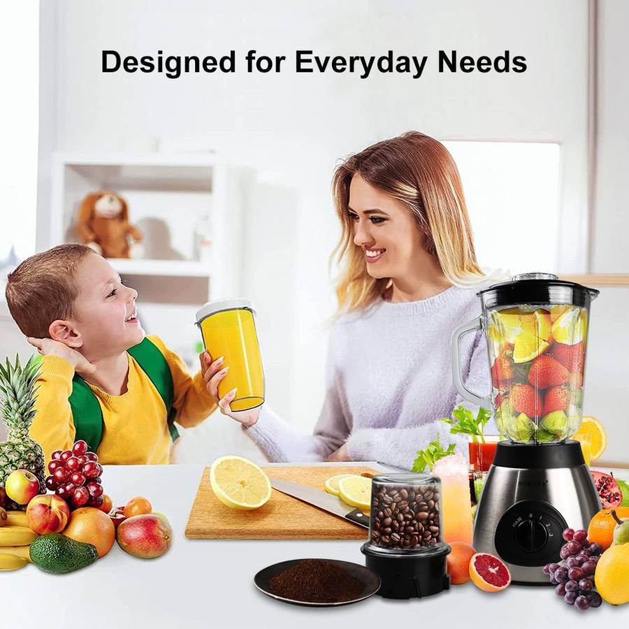 Sokany Daily Blender for Everyday Health with Coffee Grinder