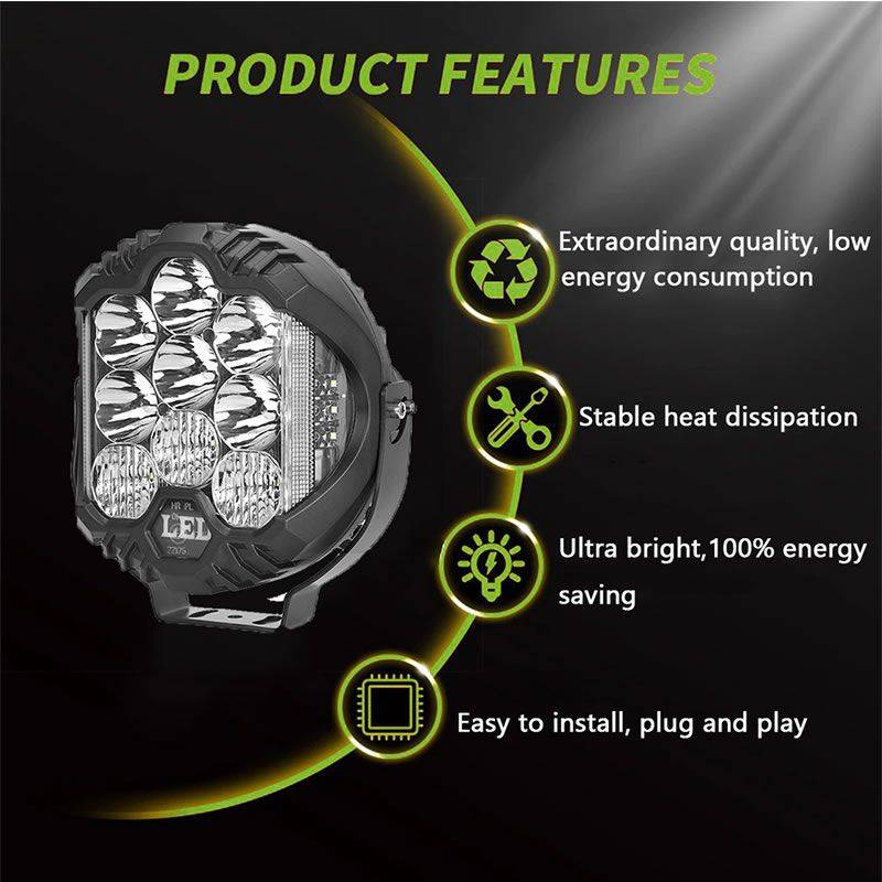 5-Inch 4X4 Heavy Duty 50W LED Spot Light(NEW-BOX DAMAGED)