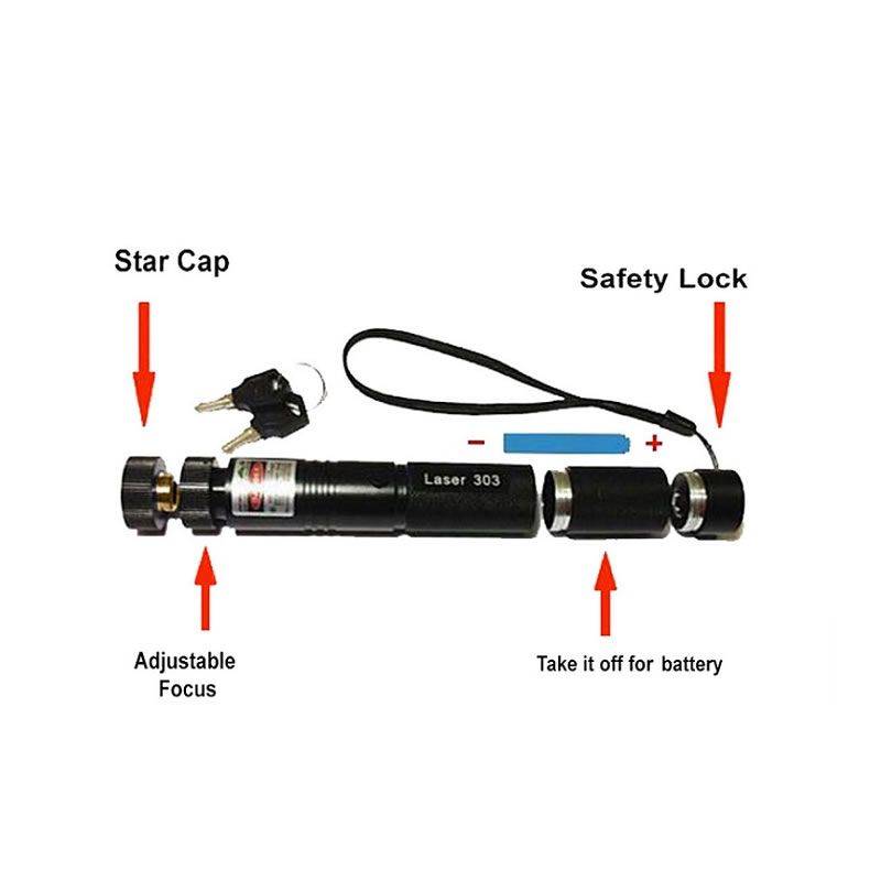 Adjustable High Power Focus Burning Laser Pointer