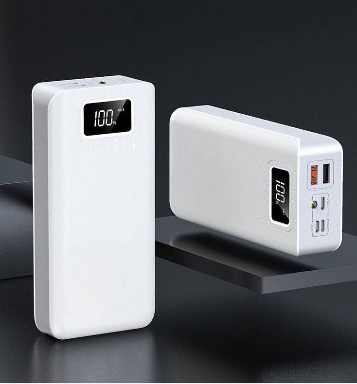 Portable mobile power bank 40000mah-JNC - White, Grey