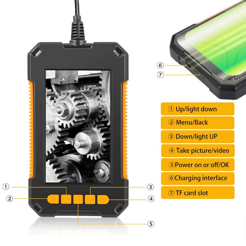 4.3" HD Snake Camera Drain Pipe Inspection Endoscope Probe Q-NK68