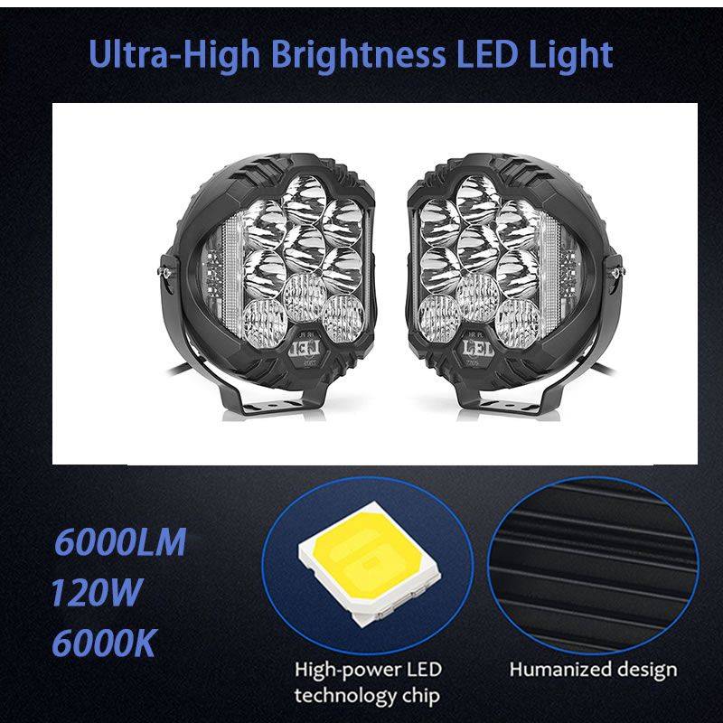 5-Inch 4X4 Heavy Duty 50W LED Spot Light(NEW-BOX DAMAGED)