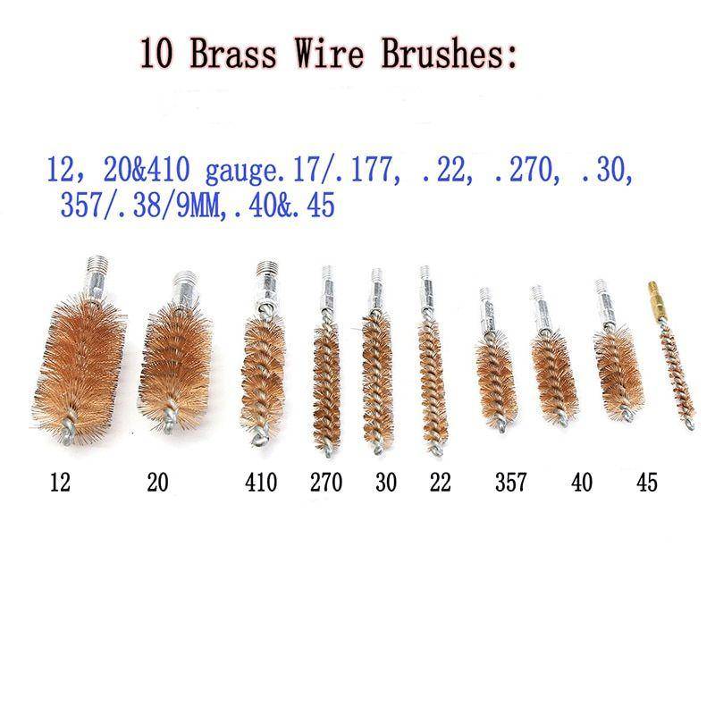 Sport 74PCS Universal Gun Cleaning Kit Pistol Hunting Rifle Shotgun Firearm(1xconnector Rod Damaged)