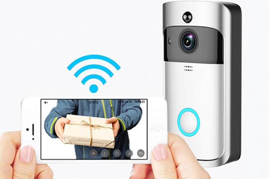 Smart Video Doorbell 720P HD WiFi Camera Real-Time Two-Way Wide-Angle Audio