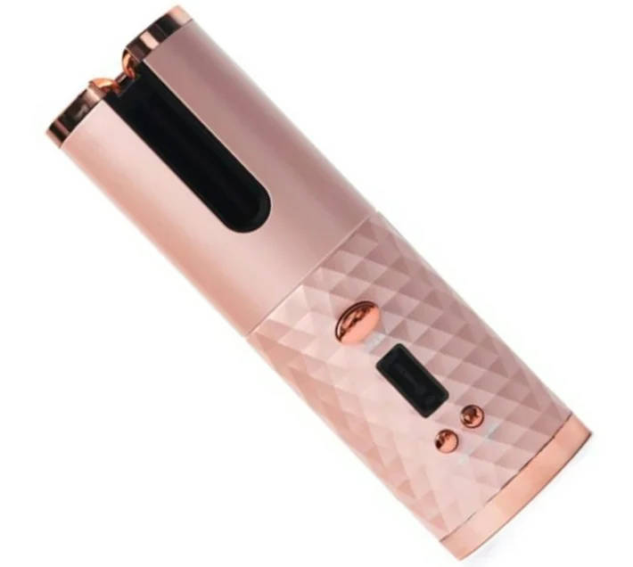 GB Wireless Automatic Curling Iron, Cordless Auto Curler - PINK