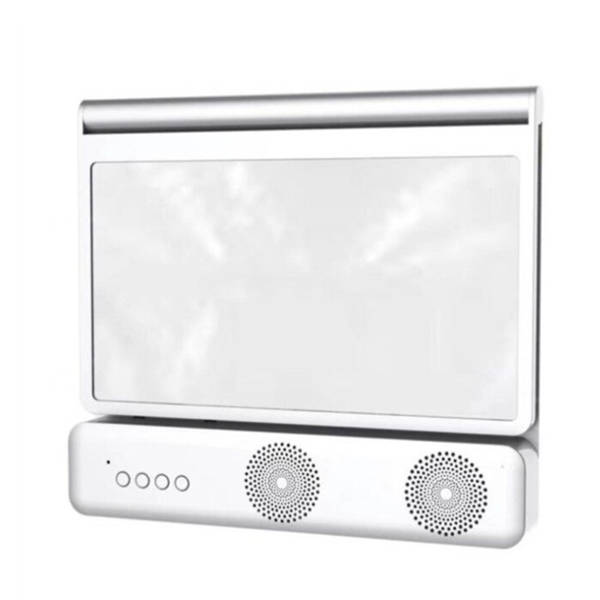 6D Portable Mobile Screen Amplifier F12 - White - With Bluetooth Speaker