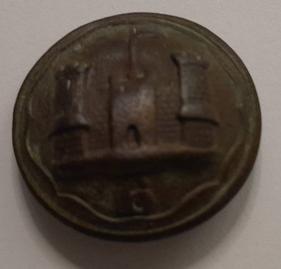 6th Inniskilling Dragoons British Army cavalry regiment button