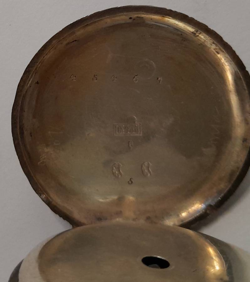 Vintage silver casing decorative and ornate swiss made pocket watch