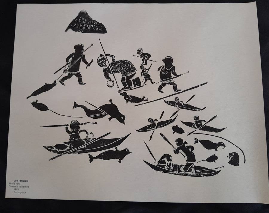 Joe Talirunili Inuit printmaker set of four