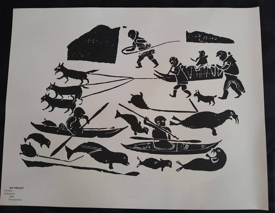 Joe Talirunili Inuit printmaker set of four