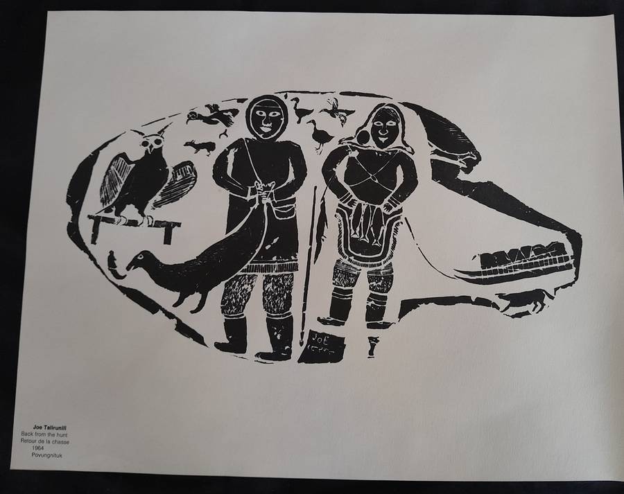 Joe Talirunili Inuit printmaker set of four
