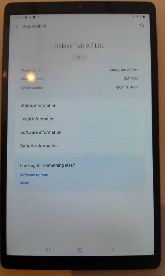 Samsung A7 7" wifi tablet