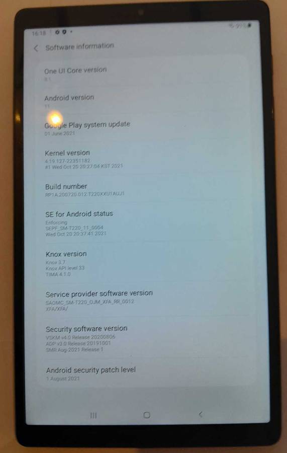 Samsung A7 7" wifi tablet