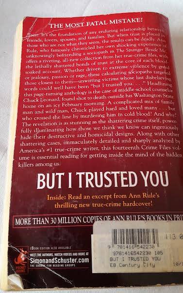 But i trusted you-Ann Rule