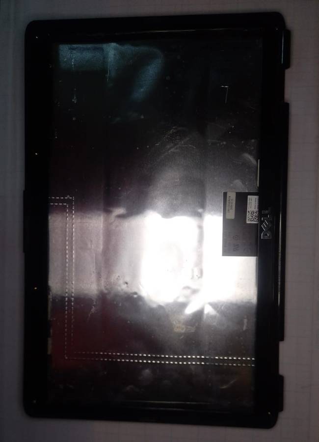 (c)DELL Inspiron 1545 1546 Lcd Back Cover Rear Lid Black 0J454M  with Front Bezel
