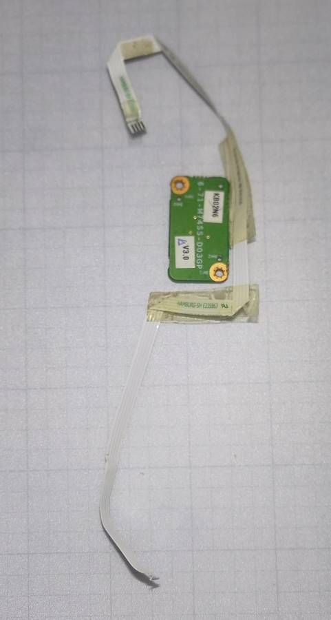 (D)Power Start Button Board 6-71-M74SS-D03 Ribbon Cable Clevo One M765SU