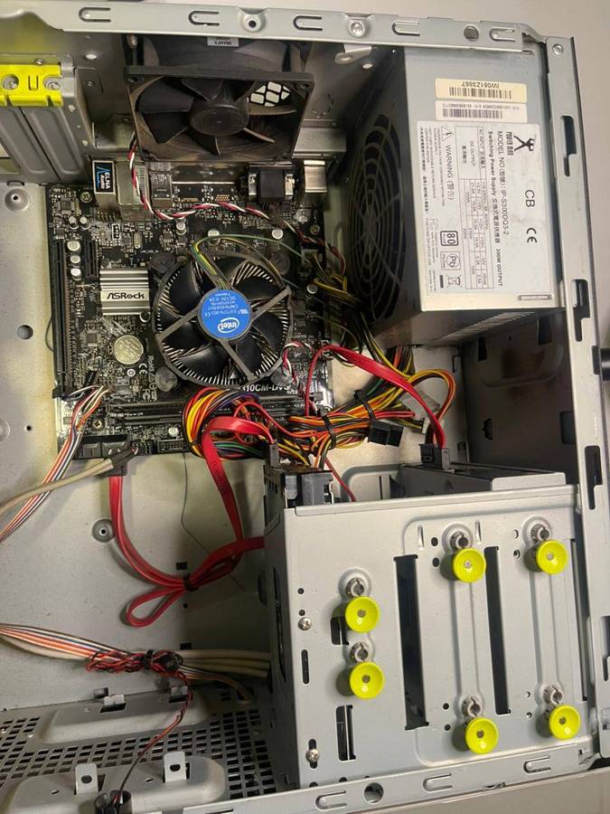 Custom Desktop PC - ASRock Mobo Intel Core i3-8100 CPU @3.60GHz 8GB DDR4 500GB HDD - Mecer Casing