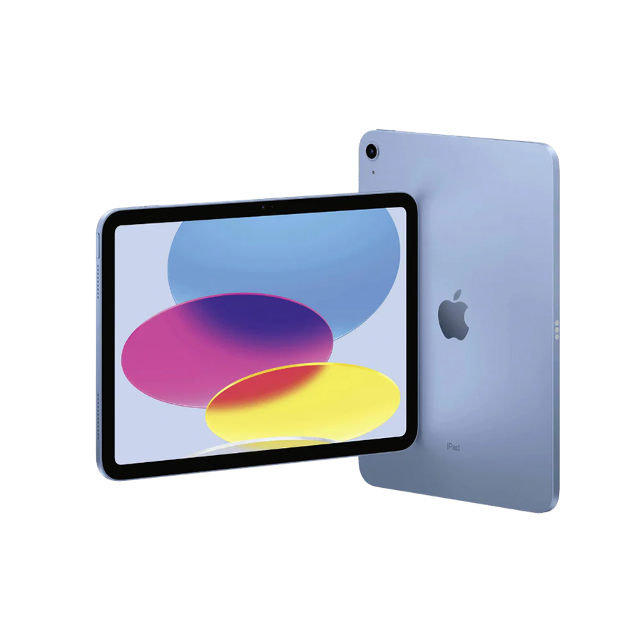 Apple iPad 10th Gen 64GB Wifi + Cellular - Blue - w/ Keyboard pouch - USB-C Cable
