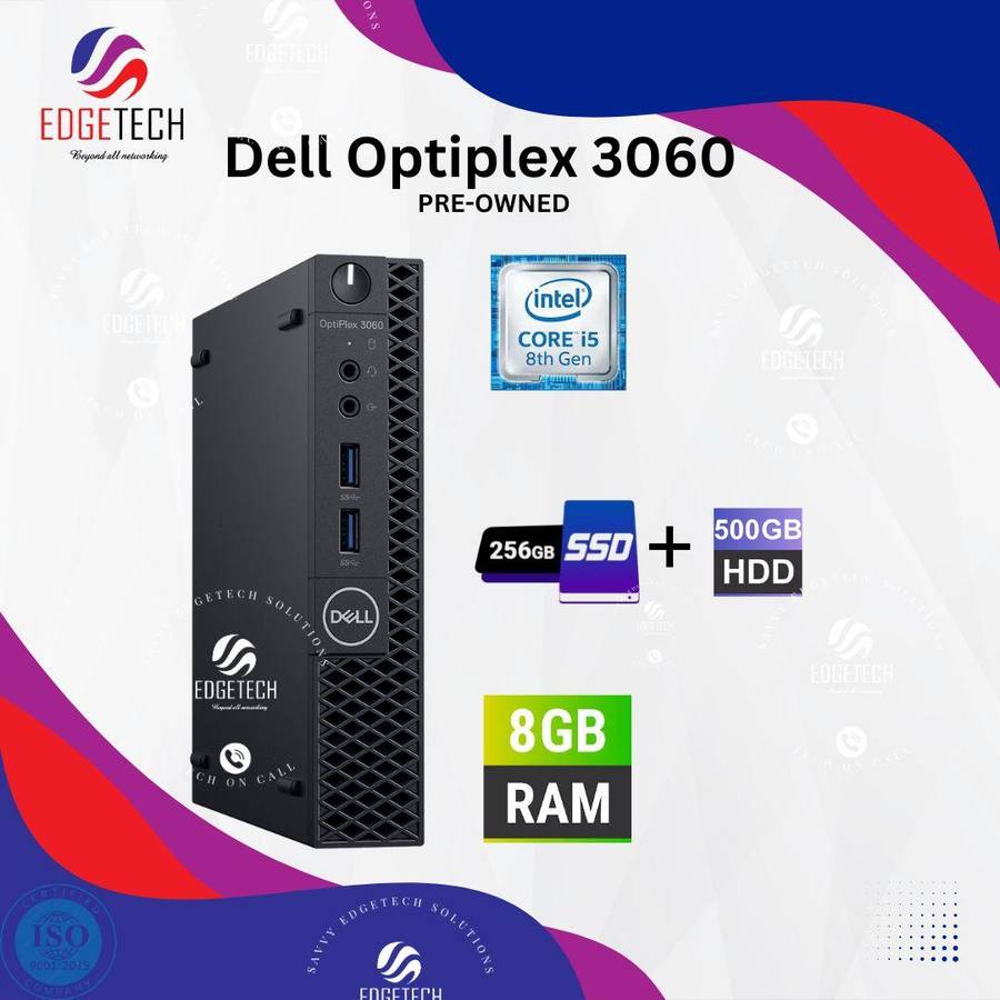 Dell OptiPlex 3060 Micro PC Intel i5 8th Gen 16GB 256GB + 500GB HDD SFF COMPUTER