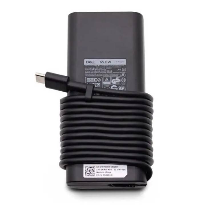 Dell 65W USB-C/Type-C Original Laptop AC Adapter Charger 20V 3.25A