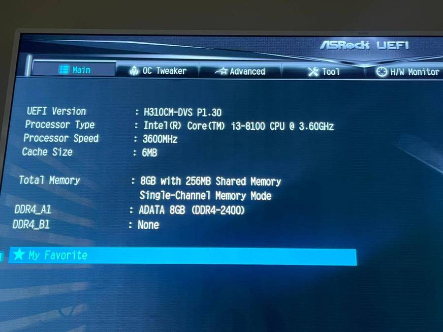 Custom Desktop PC - ASRock Mobo Intel Core i3-8100 CPU @3.60GHz 8GB DDR4 500GB HDD - Mecer Casing
