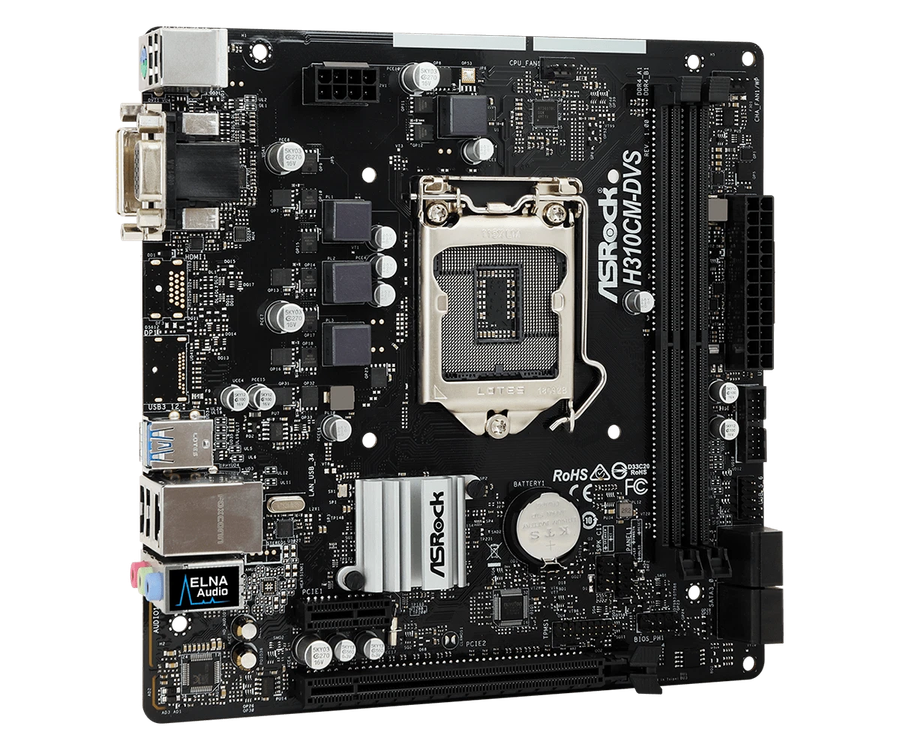 Custom Desktop PC - ASRock Mobo Intel Core i3-8100 CPU @3.60GHz 8GB DDR4 500GB HDD - Mecer Casing