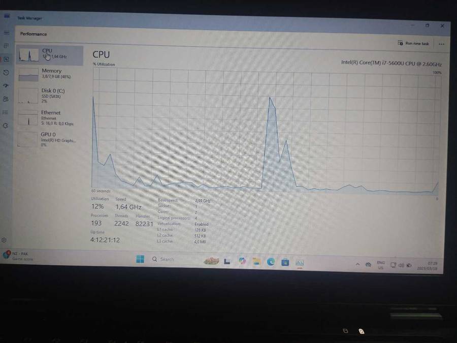 Dell Latitude E7250 i7-5600U @2.60GHz