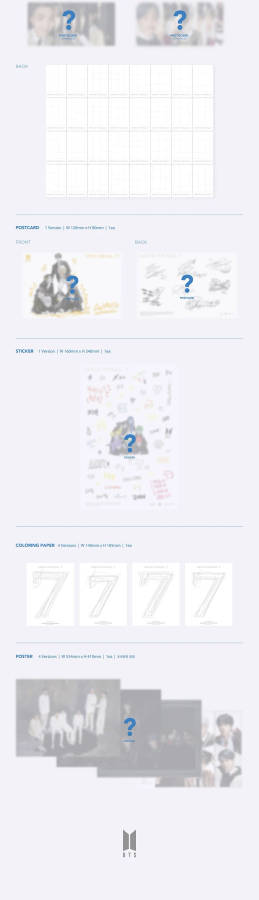 BTS - 4th Album - Map of The Soul: 7 (version 2 / black swan)
