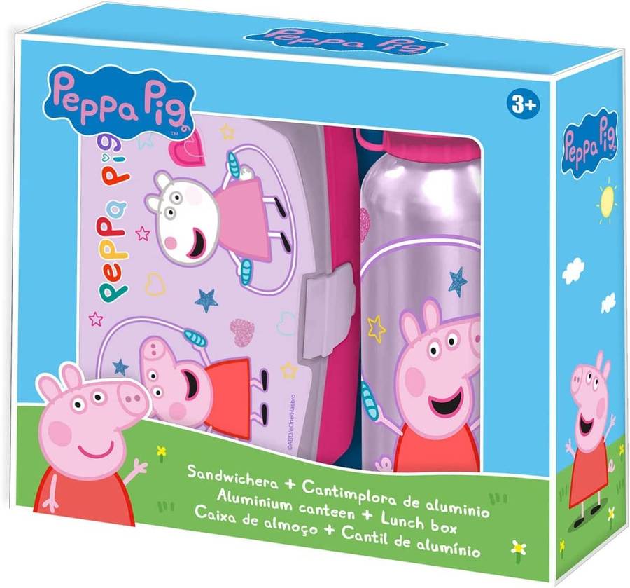 Peppa Pig Lunch box & Aluminium Canteen