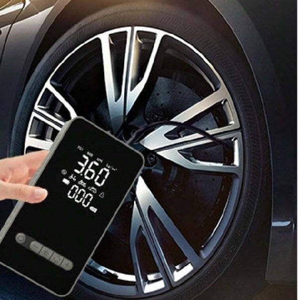 High-End Rechargeable Portable Tire Inflator With Emergency Led Night Light