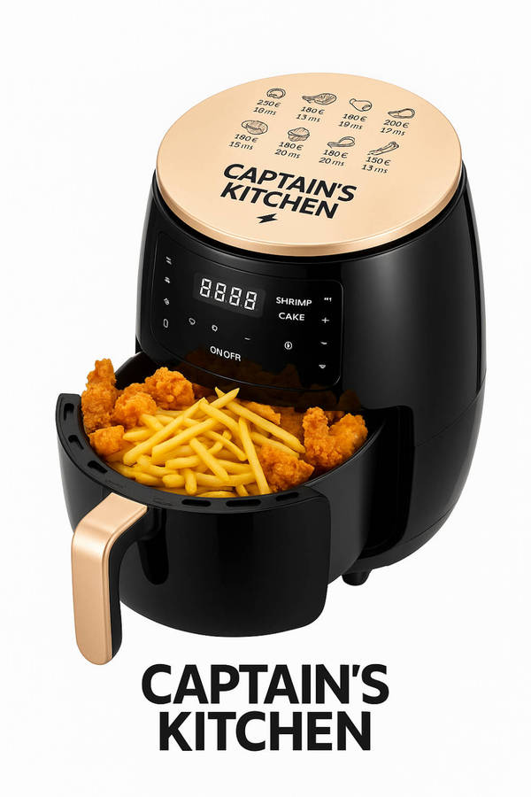 Captains Kitchen Extra Large Touch Screen 6L Air Fryer
