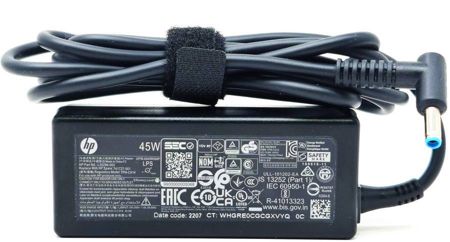 Genuine Original HP Blue Pin Laptop Charger 19.5V 2.31A 45W AC Adapter