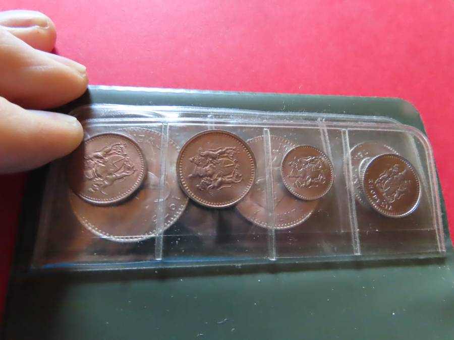 Rhodesia - Coins Of Rhodesia 1975 Set with 1c and 5c 1976 and 2 1/2 cents 1970