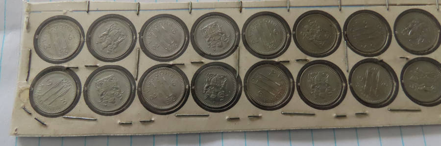 Rhodesia - Rhodesia Coins 1970 Lot of 16 X 2 and 1/2 Cents Uncircukated