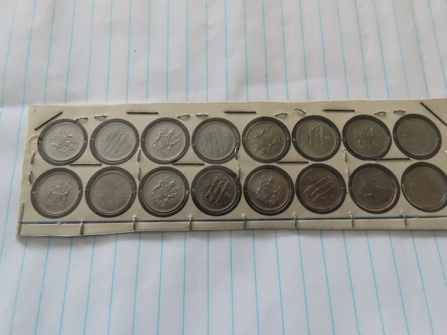 Rhodesia - Rhodesia Coins 1970 Lot of 16 X 2 and 1/2 Cents Uncircukated