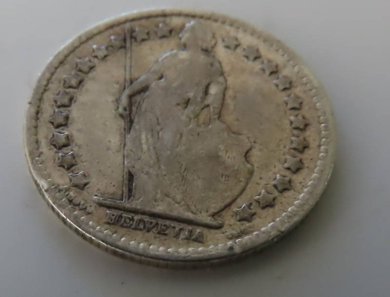Switzerland - Silver 1921 1/2 Franc