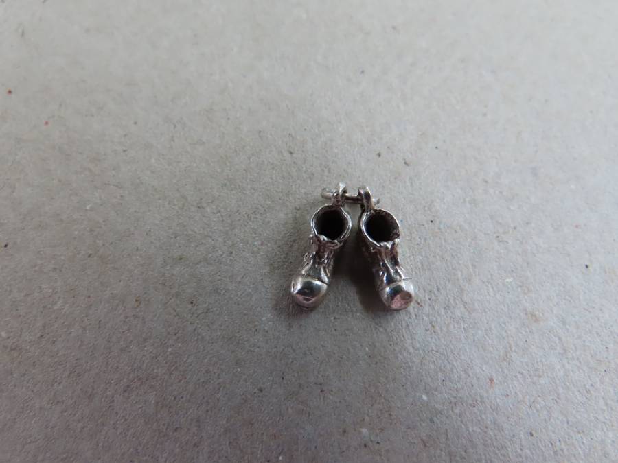 Jewellery - .925 Silver Charm - Pair of Boots
