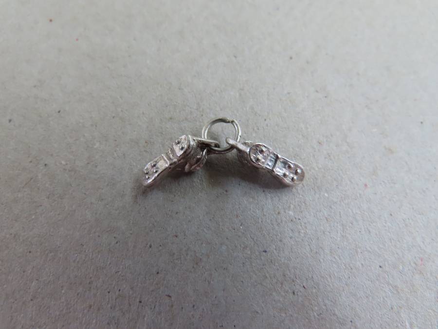 Jewellery - .925 Silver Charm - Pair of Boots