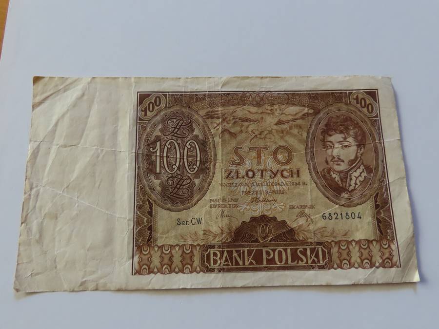 Poland - 9 November 1934 - 100 Zlotych Bank Note - VF