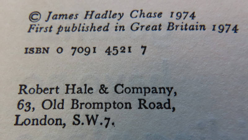 James Hadley Chase - Hardback book with Dust wrapper - Goldfish Have No Hiding Place