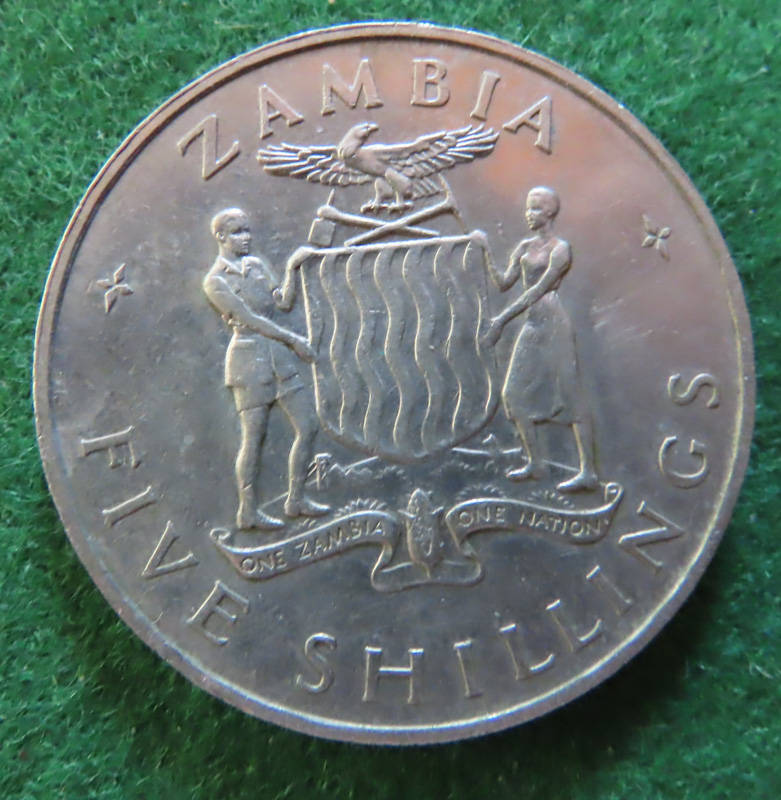 Zambia - 24 October 1965 - 5 Shilling Coin