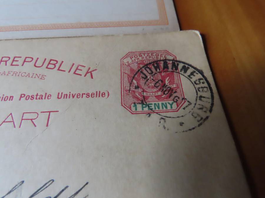 Stamps - Zuid Afrik. Republiek, Oranje Vry Staat and British Bechuanaland Cards