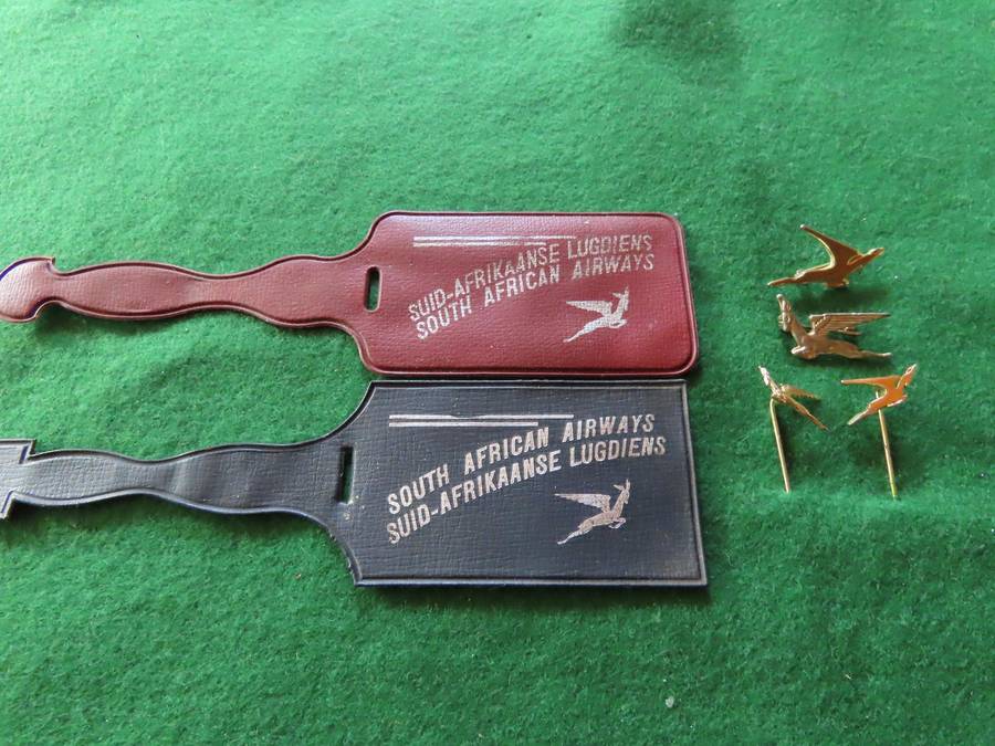 SAA - South African Airways - Miscellaneous Collection of Badges, Luggage Tags etc.