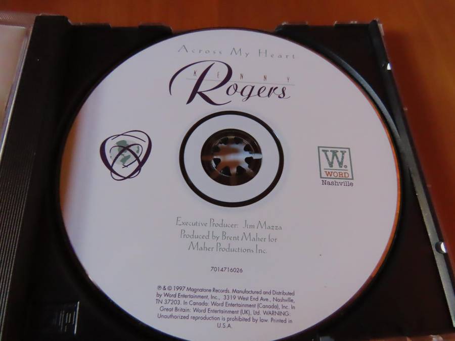 CD - Kenny Rogers - Across My Heart