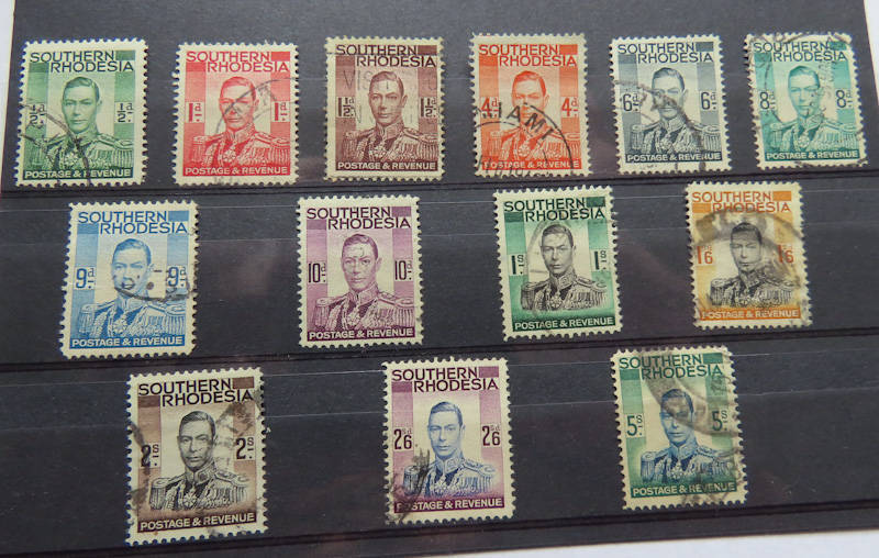 Rhodesia - 1937 Definitive Complete Set Used