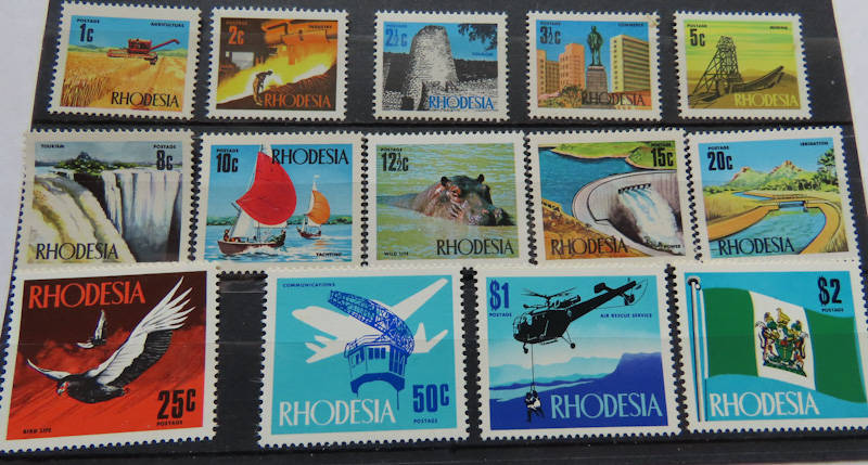 Rhodesia - 1970 Definitive Set MNH