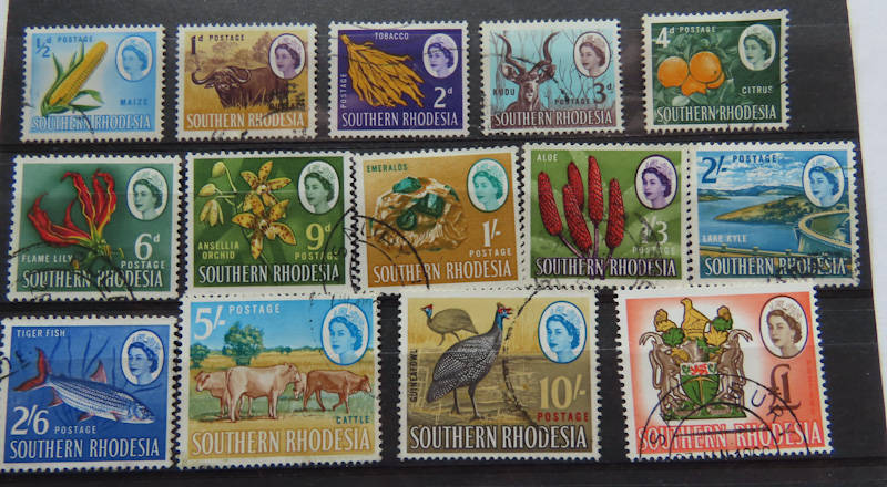 Southern Rhodesia - 1964 Definitive Set Used